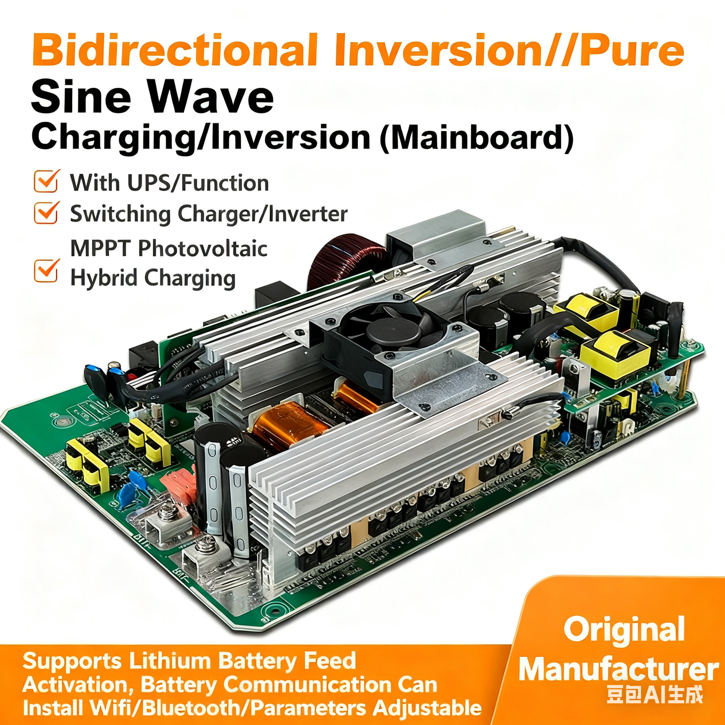4200W 6200W Hybrid Solar Inverter PCBA